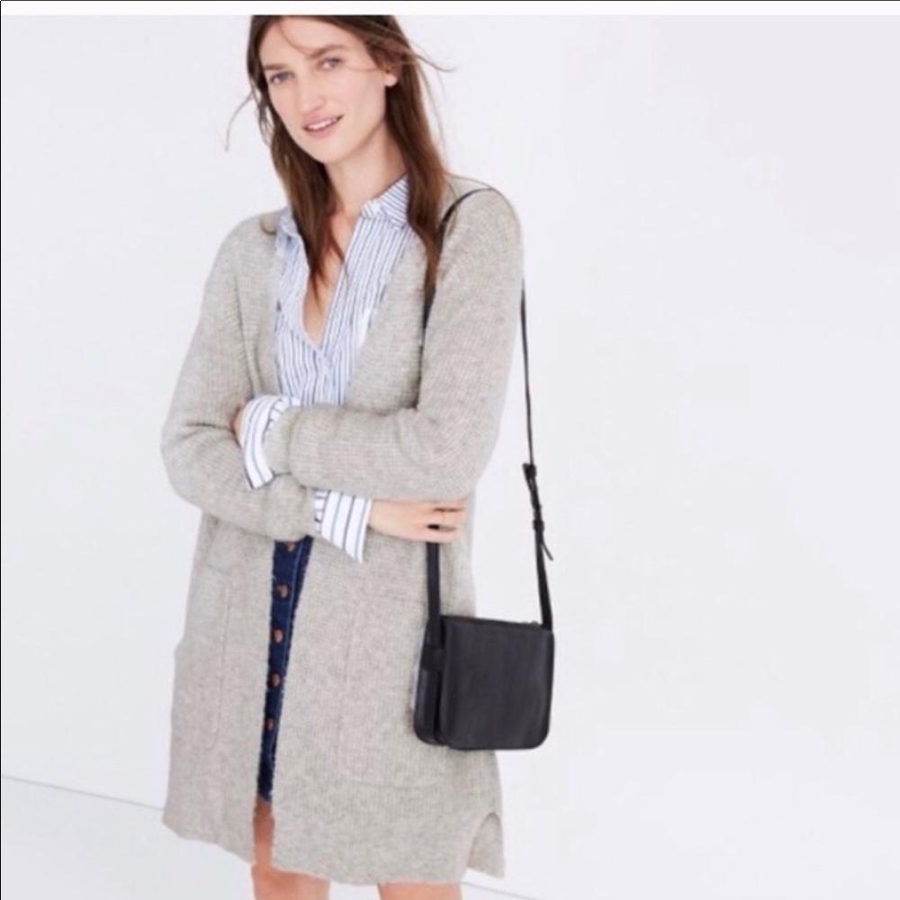 Madewell waffle stitch cardigan